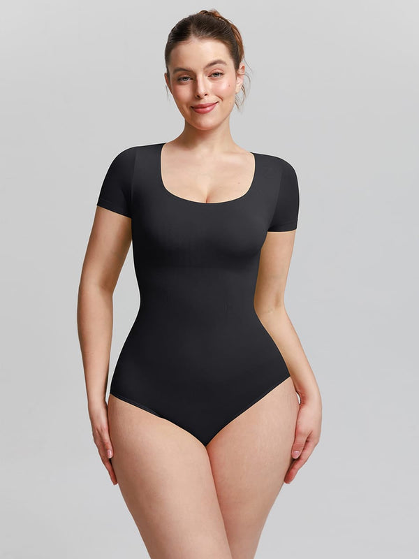 Seamless Scoop Neck Bodysuit - Buttery Soft Tummy Control