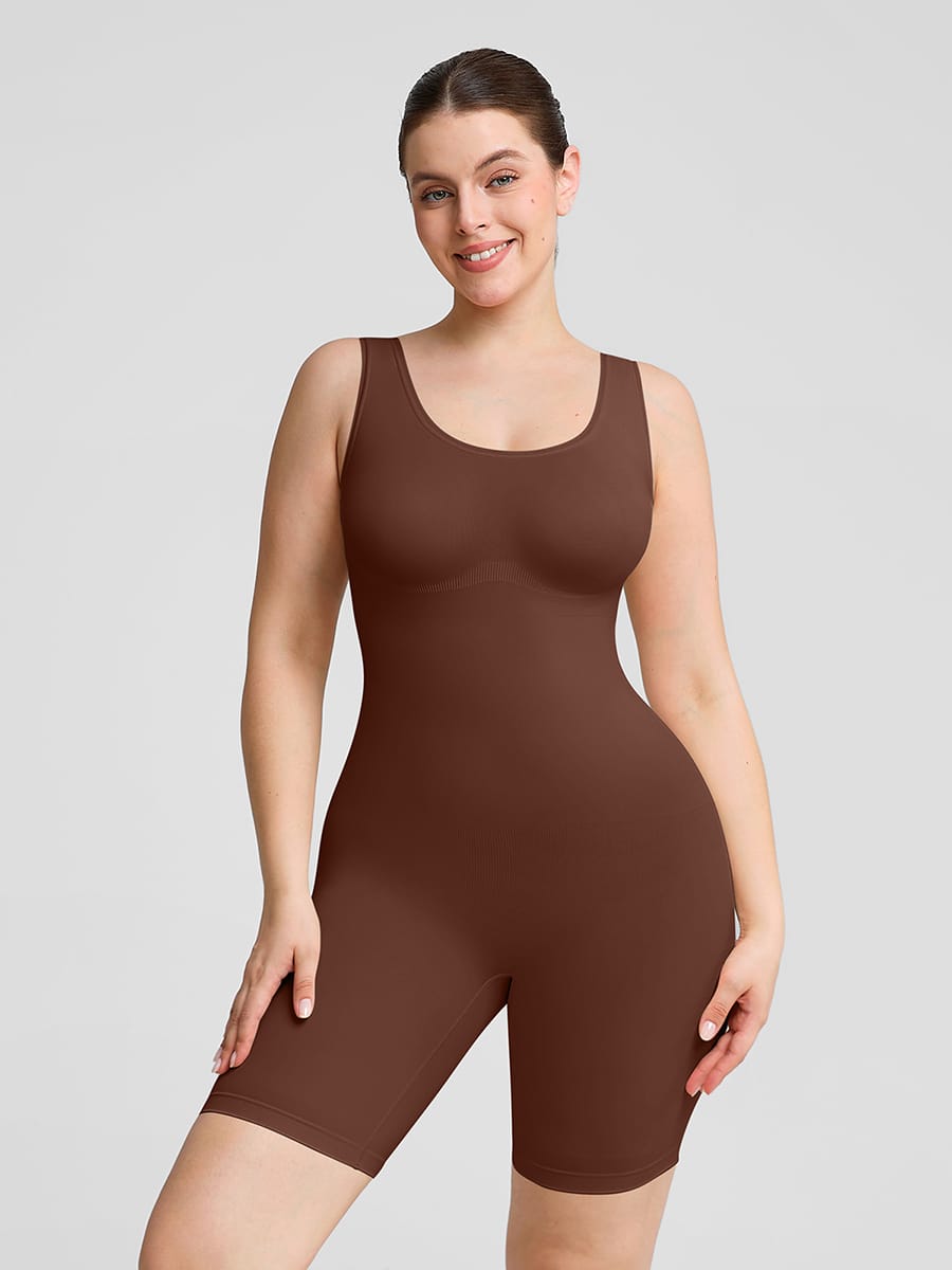 Eco-Chic Seamless Jumpsuit Shapewear for Everyday Elegance