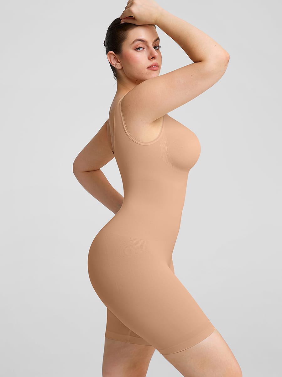 Eco-Chic Seamless Jumpsuit Shapewear for Everyday Elegance