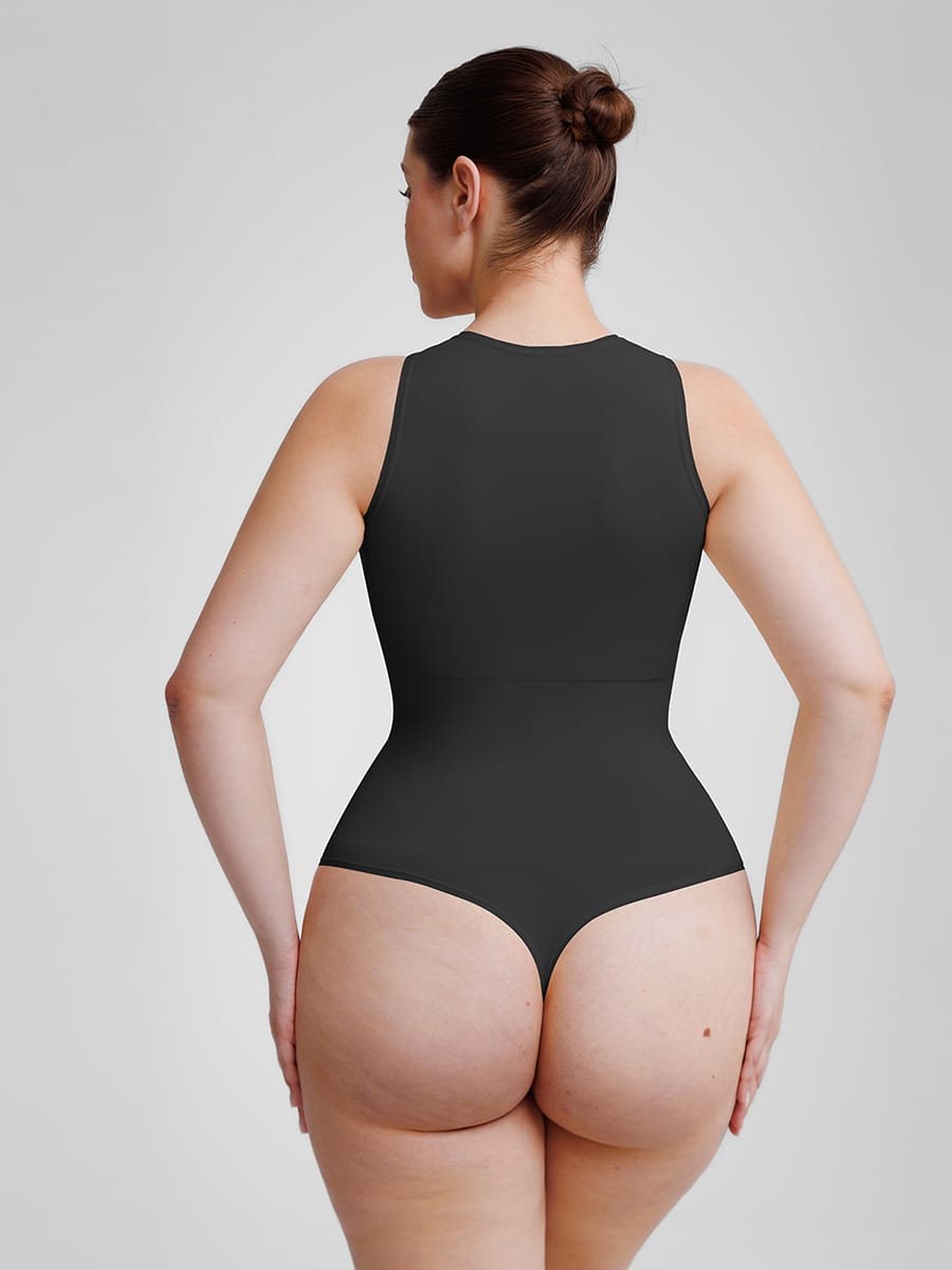 Eco-Friendly Seamless Thong Bodysuit - Ultimate Comfort & Control