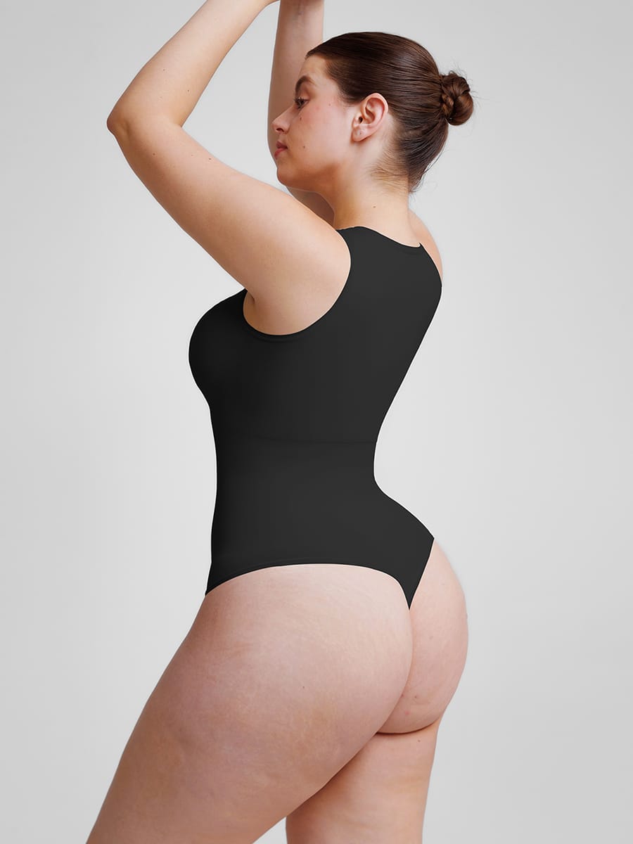 Eco-Friendly Seamless Thong Bodysuit - Ultimate Comfort & Control
