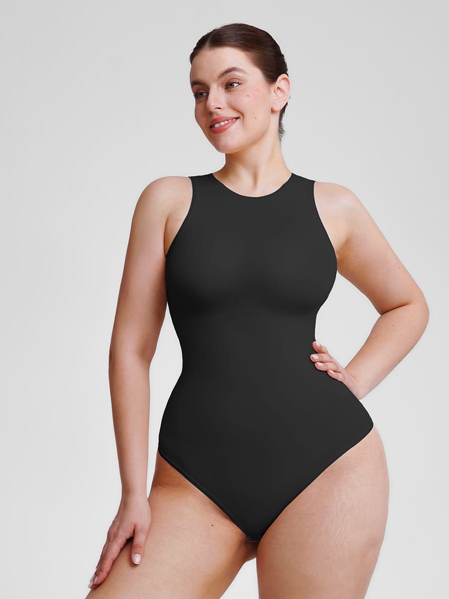 Eco-Friendly Seamless Thong Bodysuit - Ultimate Comfort & Control