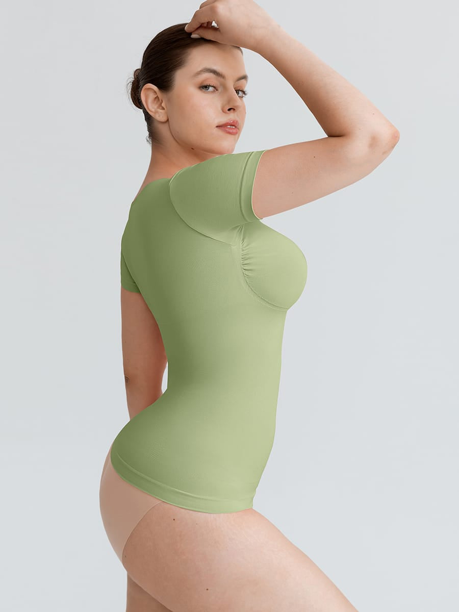 Seamless Bust-Support Cami with Tummy Control