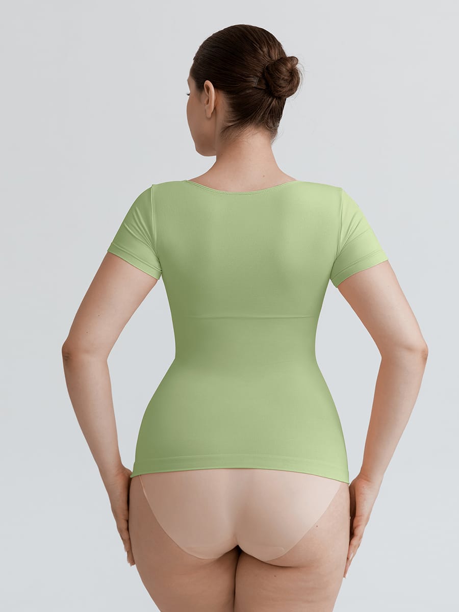 Seamless Bust-Support Cami with Tummy Control
