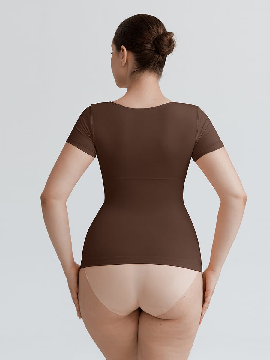 Seamless Bust-Support Cami with Tummy Control