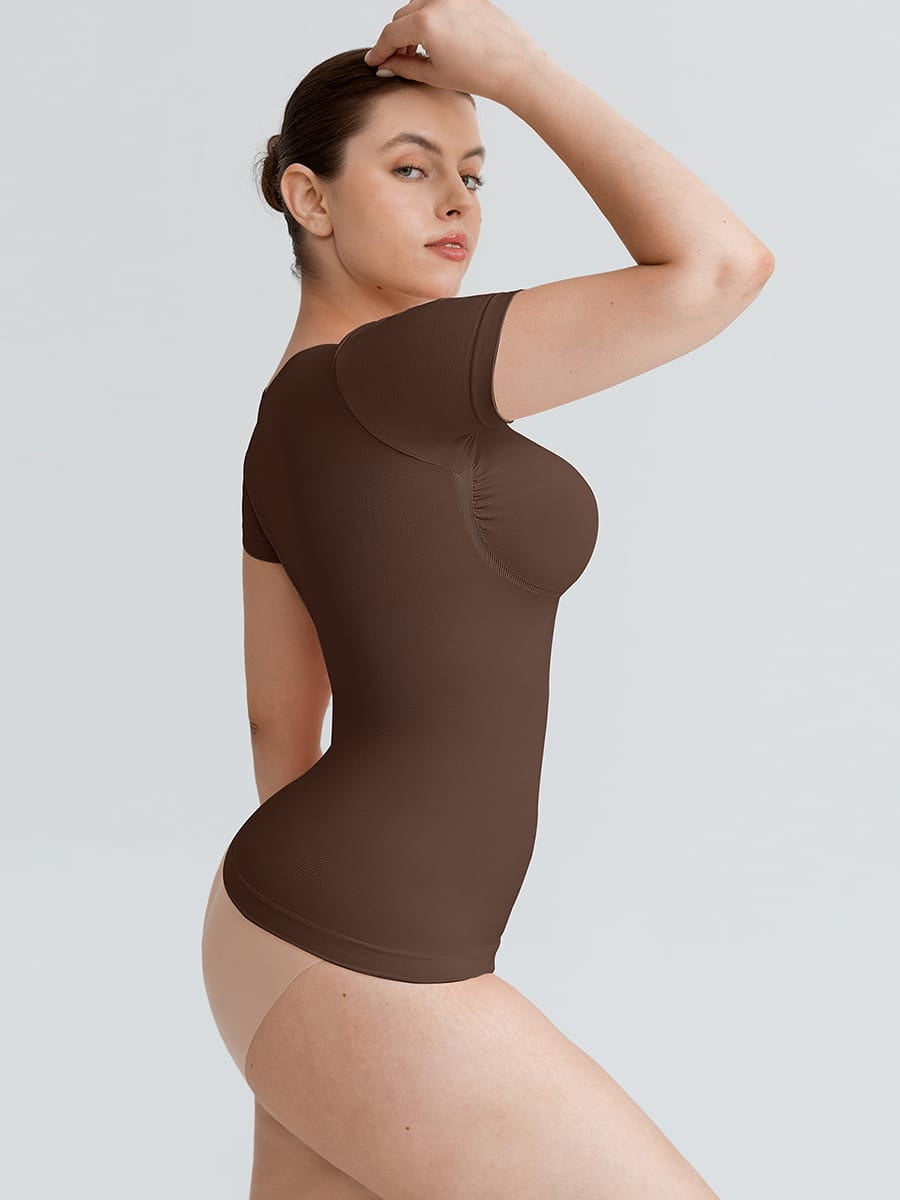 Seamless Bust-Support Cami with Tummy Control