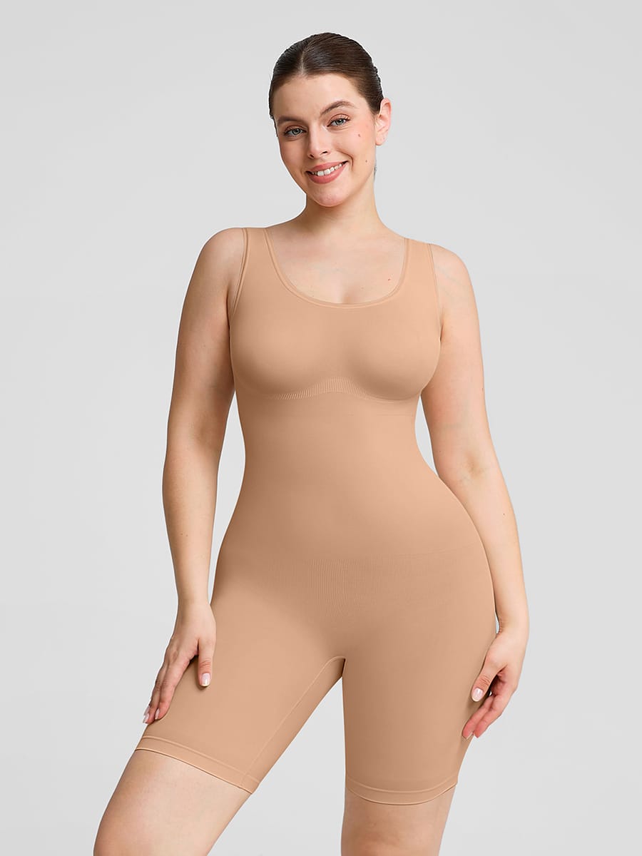 Eco-Chic Seamless Jumpsuit Shapewear for Everyday Elegance