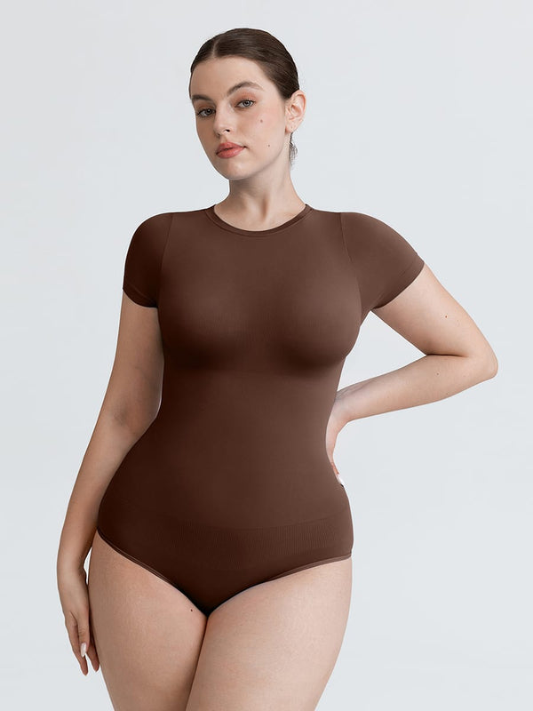 Seamless Short Sleeve Bodysuit - Sculpt Your Silhouette