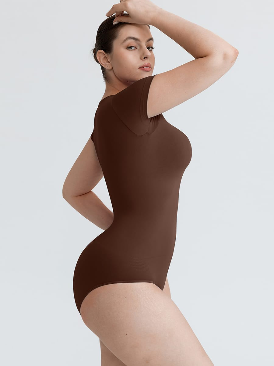 Seamless Short Sleeve Bodysuit - Sculpt Your Silhouette