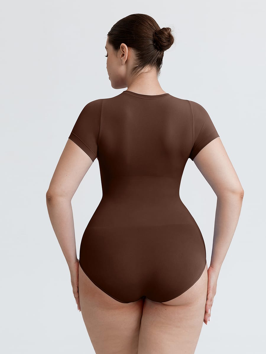 Seamless Short Sleeve Bodysuit - Sculpt Your Silhouette