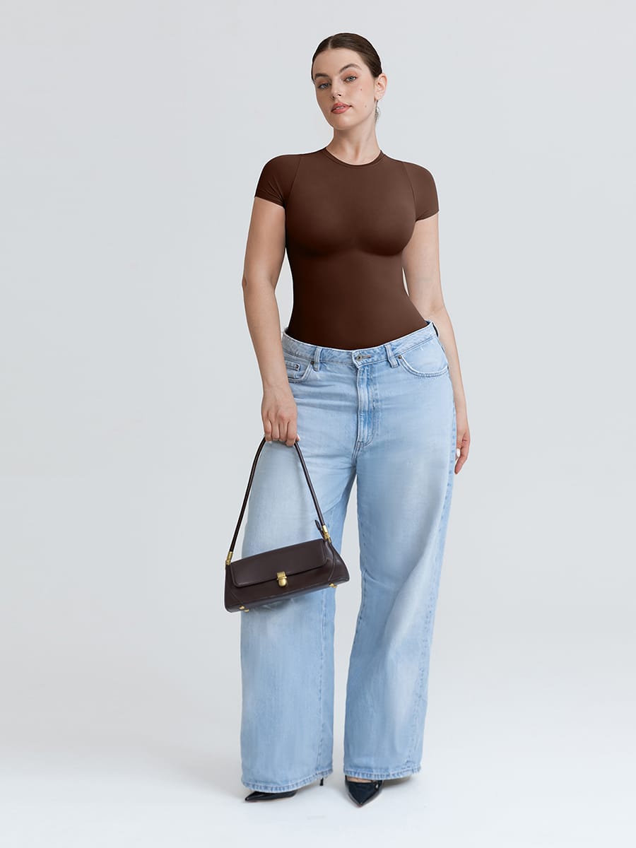 Seamless Short Sleeve Bodysuit - Sculpt Your Silhouette