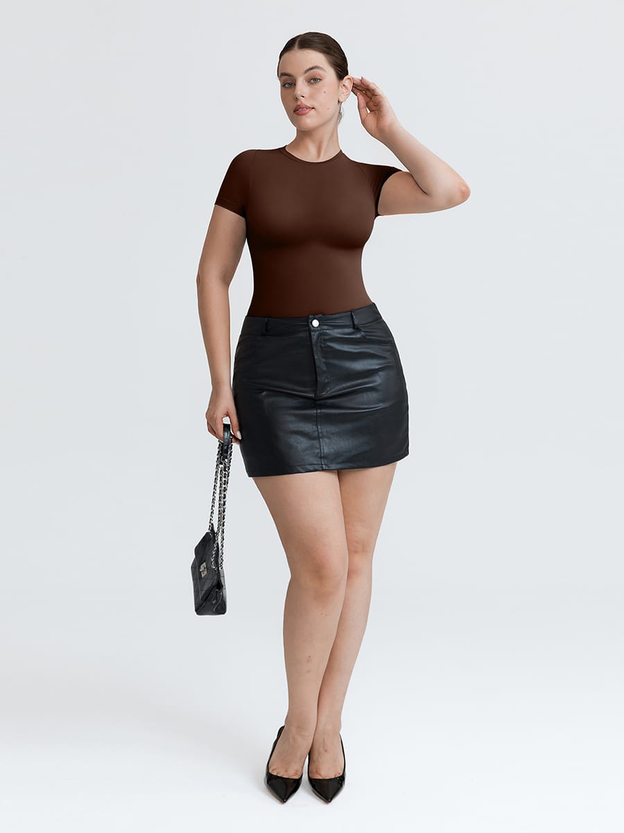 Seamless Short Sleeve Bodysuit - Sculpt Your Silhouette