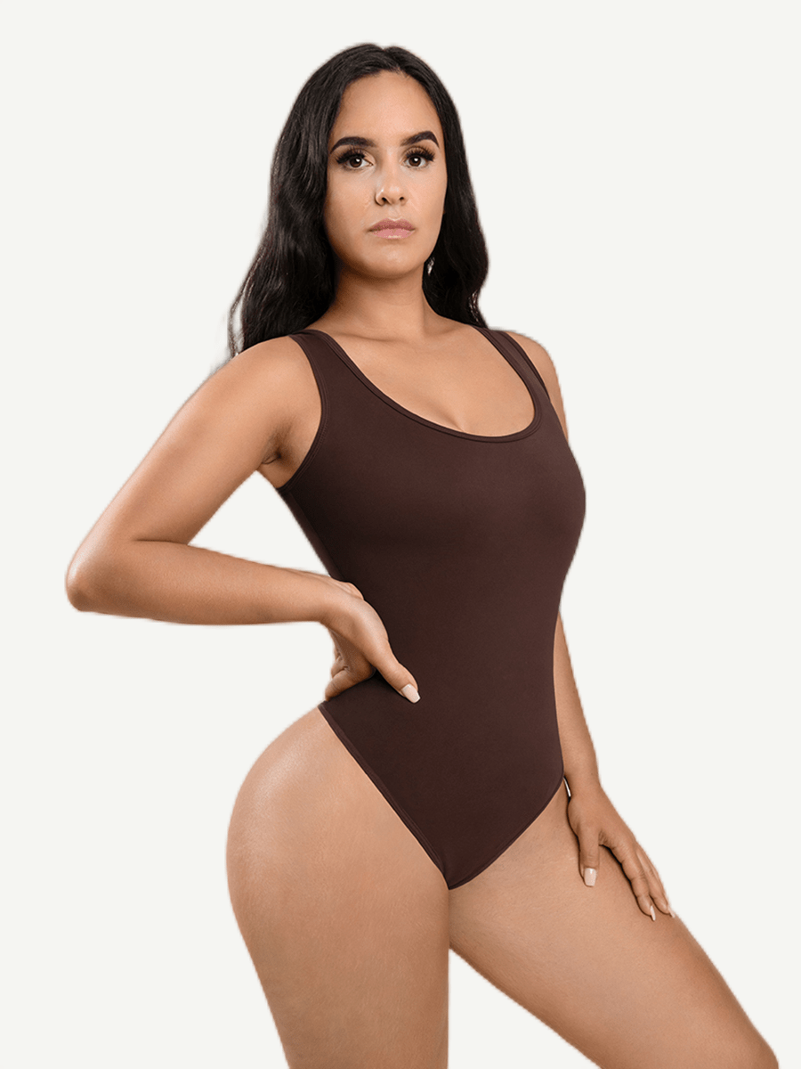 Sculpting Tank Thong Bodysuit - Breathable All-Day Confidence