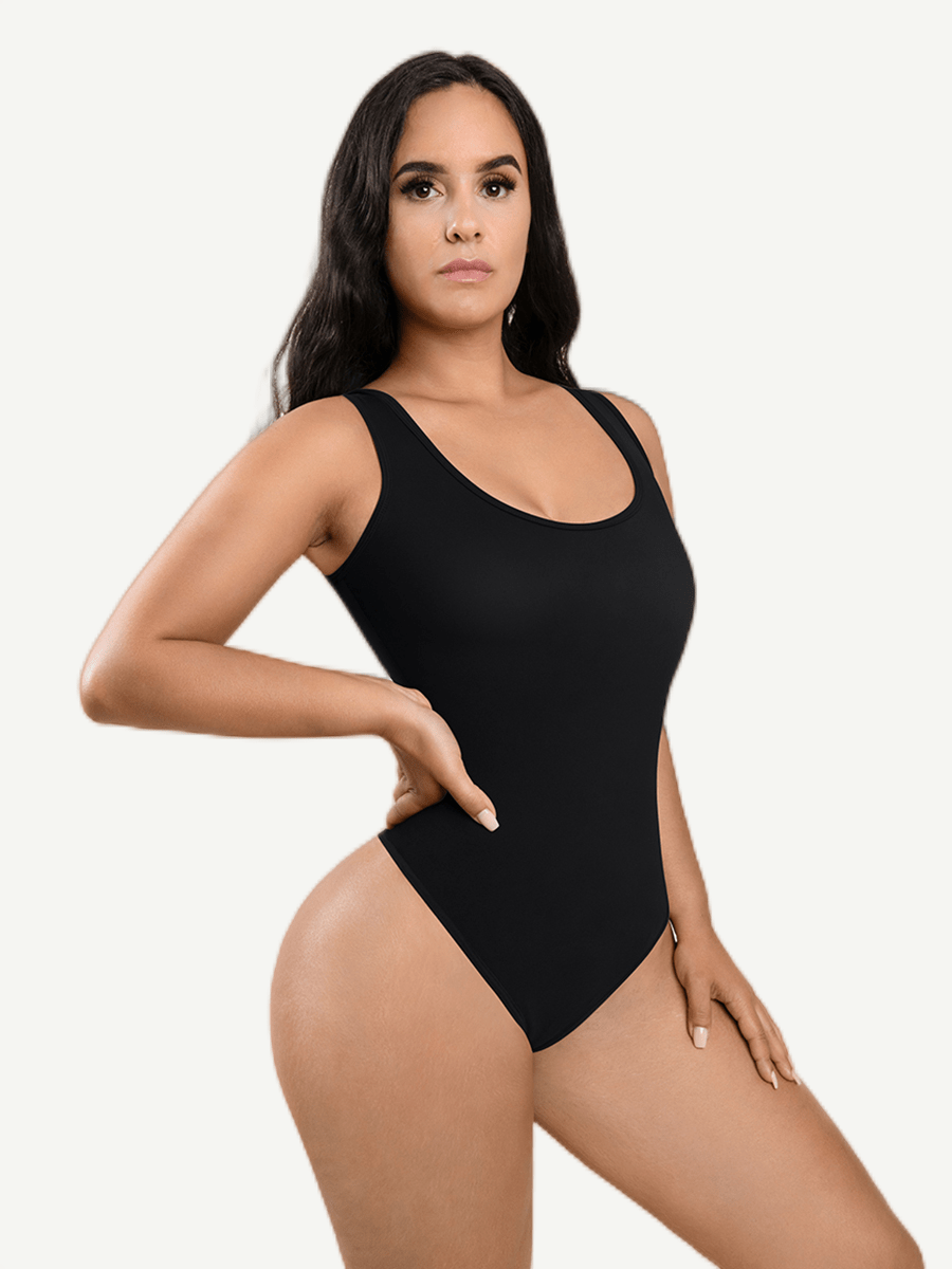 Sculpting Tank Thong Bodysuit - Breathable All-Day Confidence