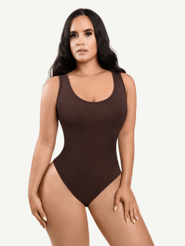 Sculpting Tank Thong Bodysuit - Breathable All-Day Confidence