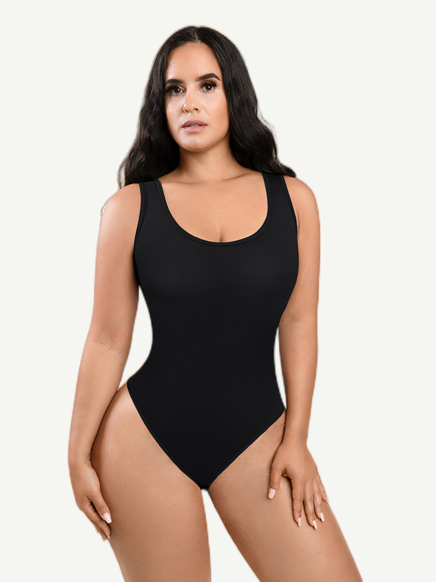 Sculpting Tank Thong Bodysuit - Breathable All-Day Confidence
