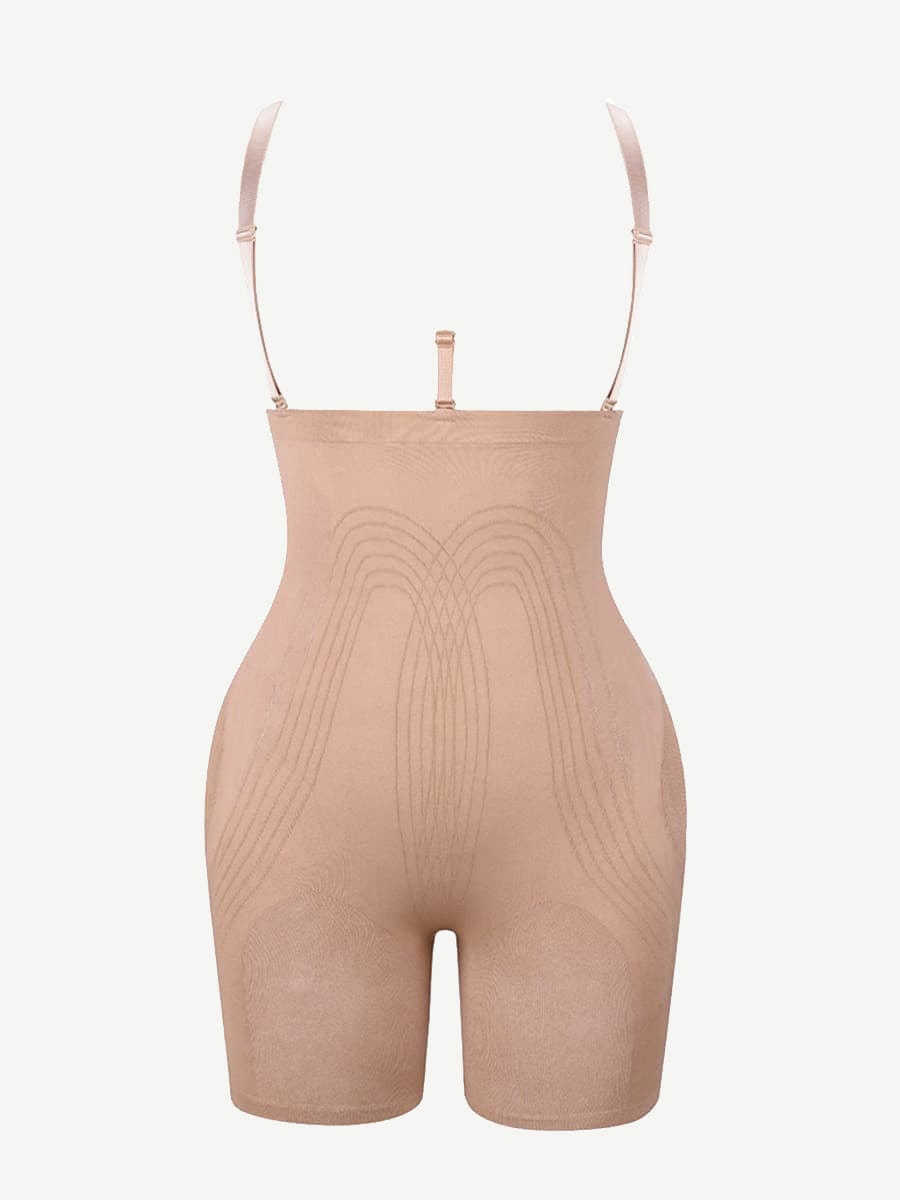 Ultimate Contour Black High-Waisted Shapewear with Secure Bra Clips