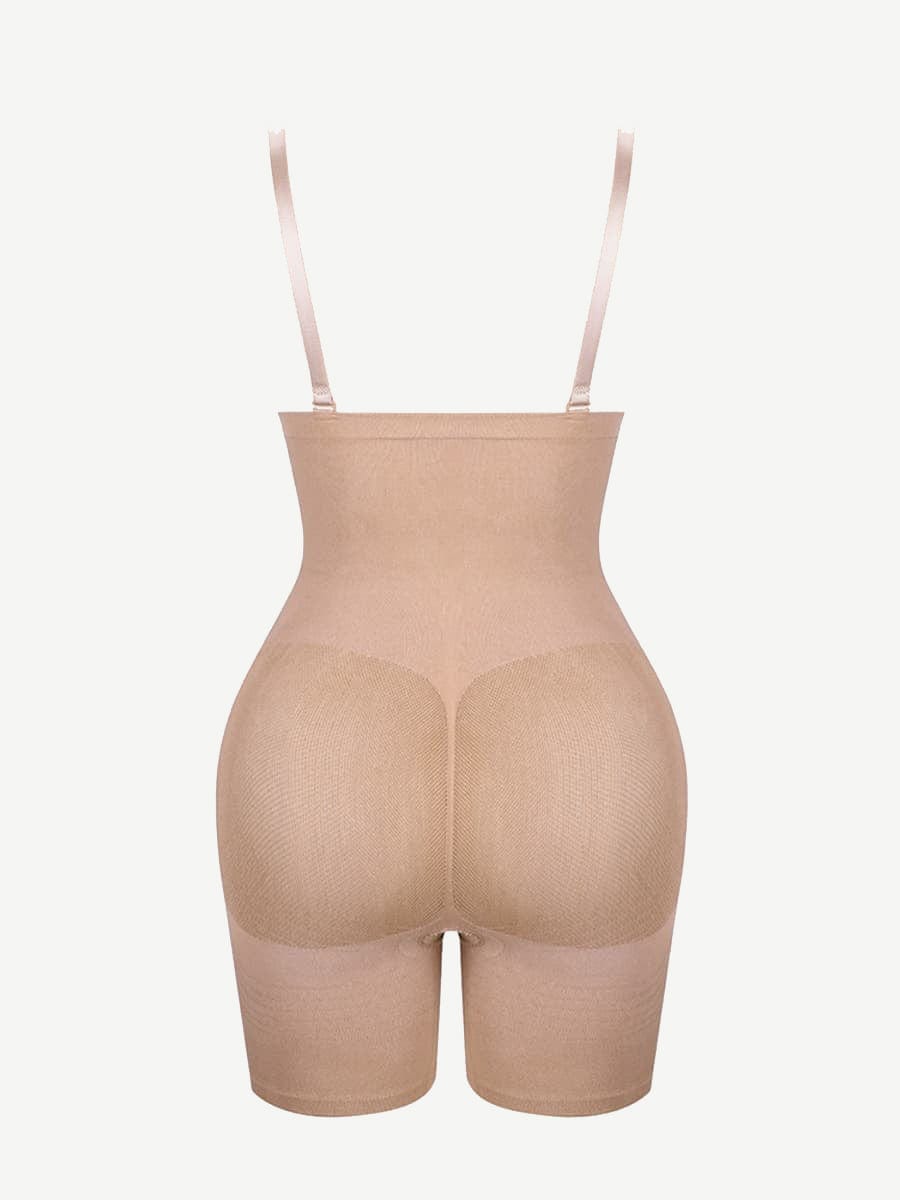 Ultimate Contour Black High-Waisted Shapewear with Secure Bra Clips