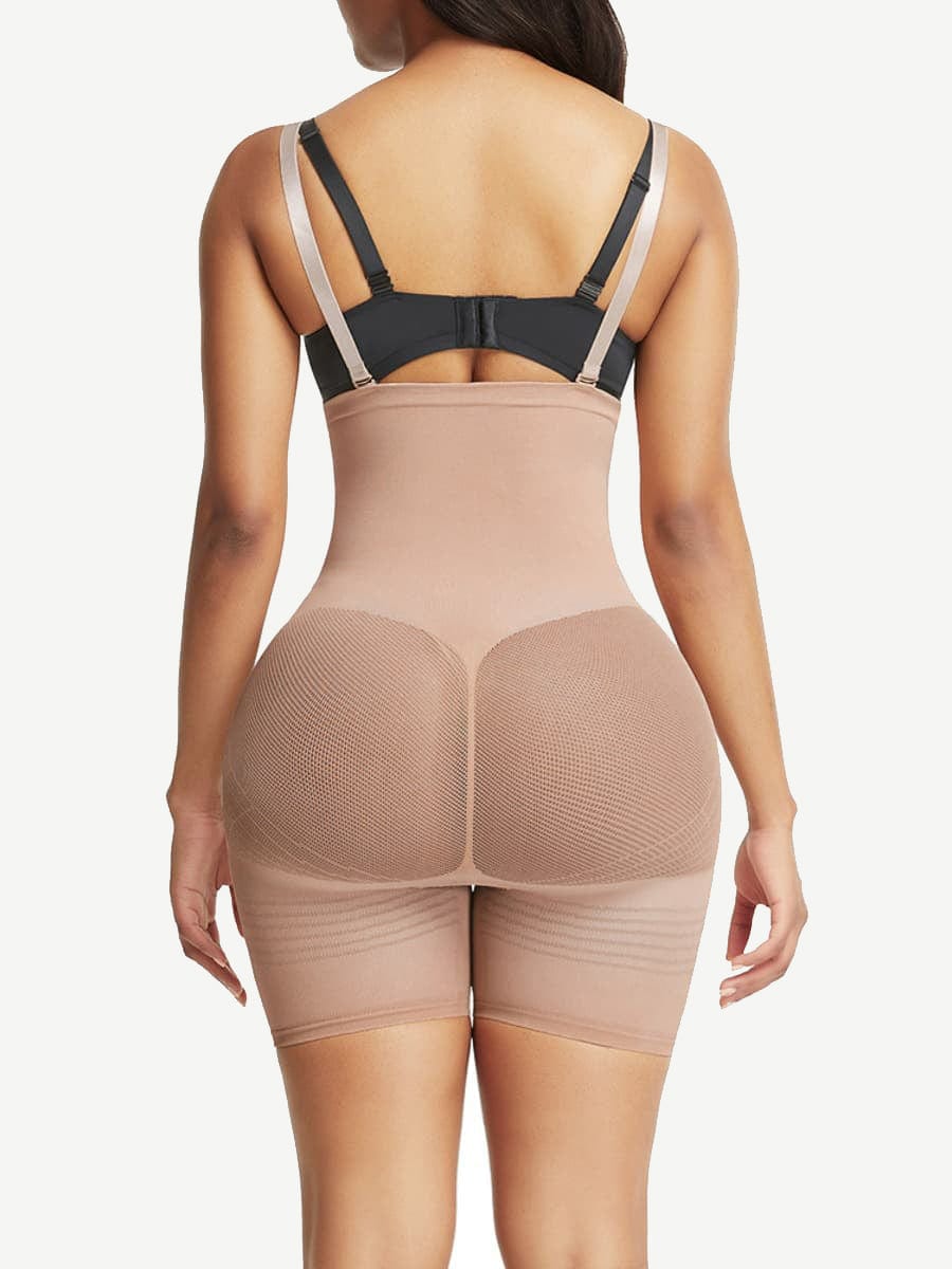 Ultimate Contour Black High-Waisted Shapewear with Secure Bra Clips