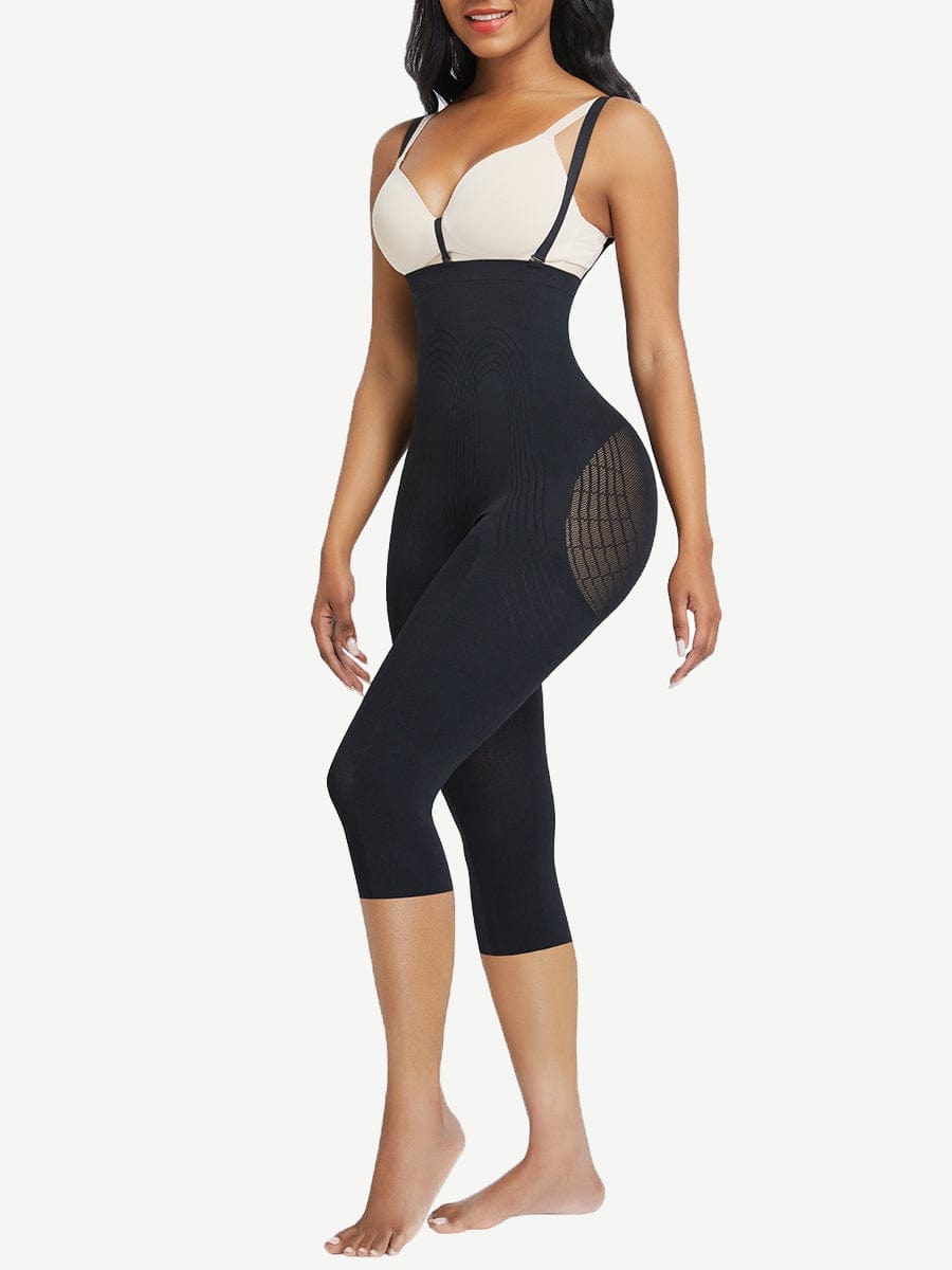 Black Plus Size Full Body Shaper for a Smooth Silhouette