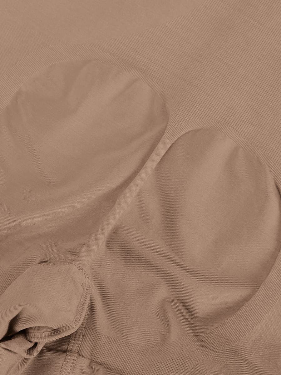 Seamless Open-Bust Tummy Control Mid-Thigh Bodysuit
