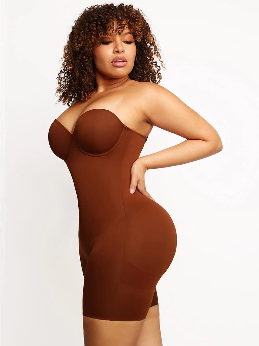 Ultimate Back Smoothing Strapless Bodysuit with Underwire Cups