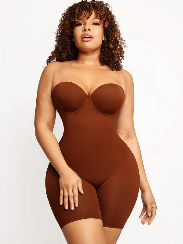 Ultimate Back Smoothing Strapless Bodysuit with Underwire Cups