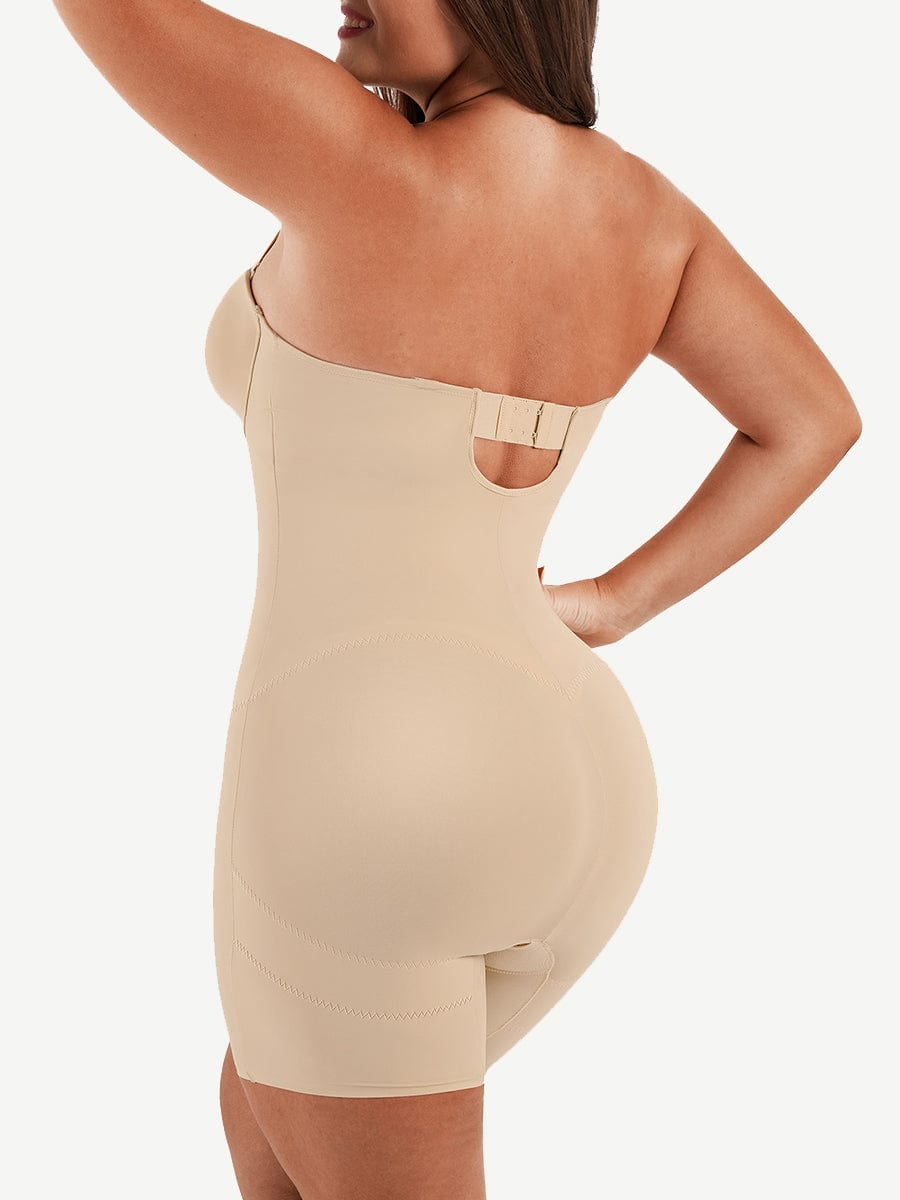 Ultimate Back Smoothing Strapless Bodysuit with Underwire Cups
