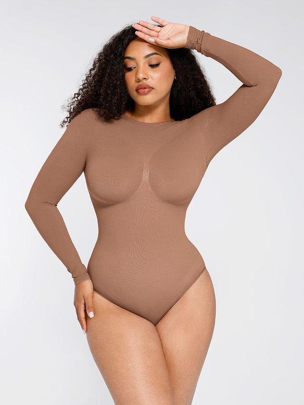 Seamless Bodysuit with Bust Support & 360° Tummy Control