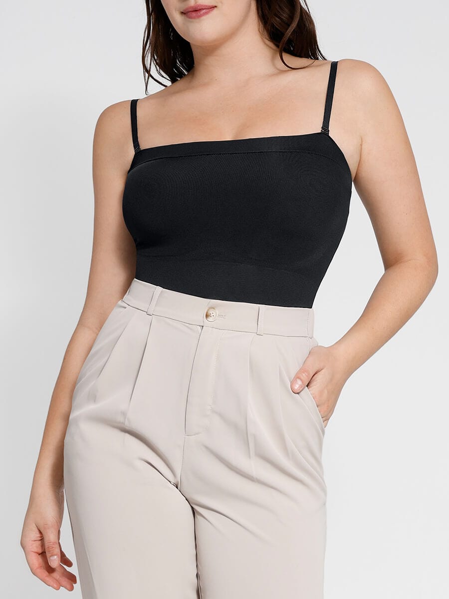 Eco-Friendly Thong Bodysuit with Removable Straps