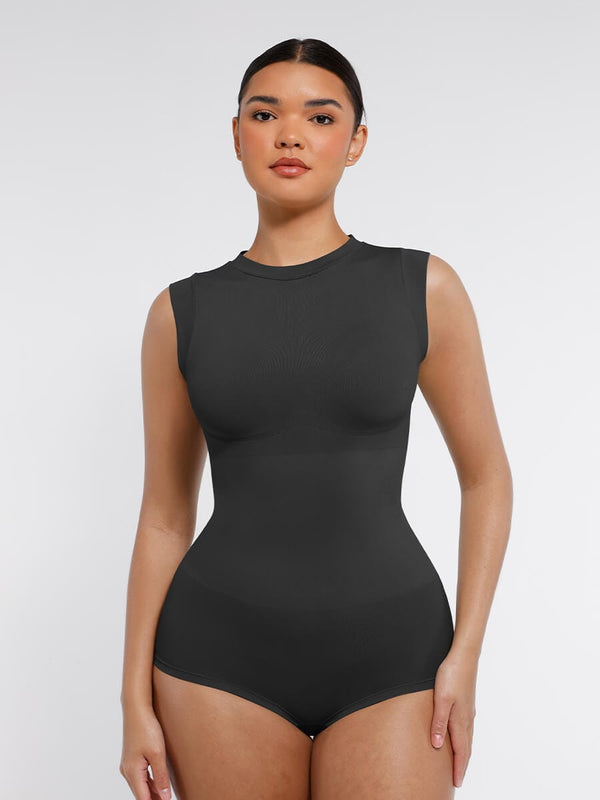 Elegant Seamless Cap Sleeve Shaping Bodysuit