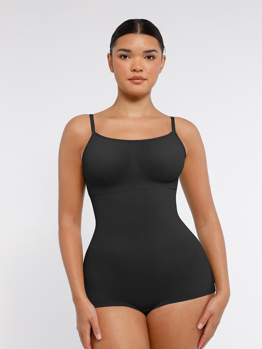 Seamless Waist & Tummy Control Shapewear Bodysuit with Adjustable Straps