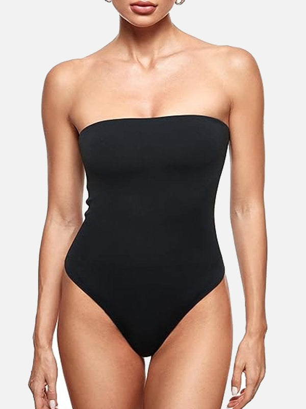 Eco-Friendly Thong Bodysuit with Removable Straps