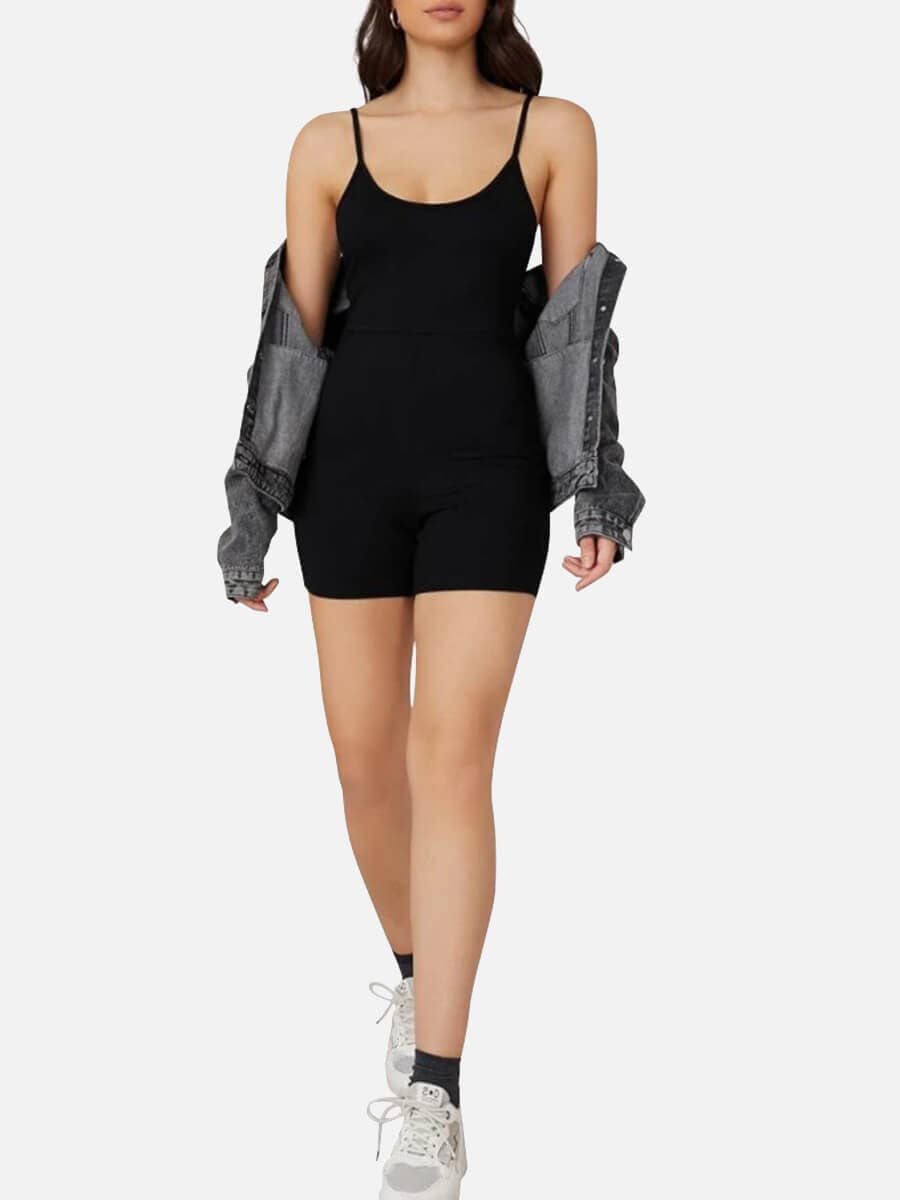 Mid-Thigh Breathable Shaping Romper for Ultimate Comfort