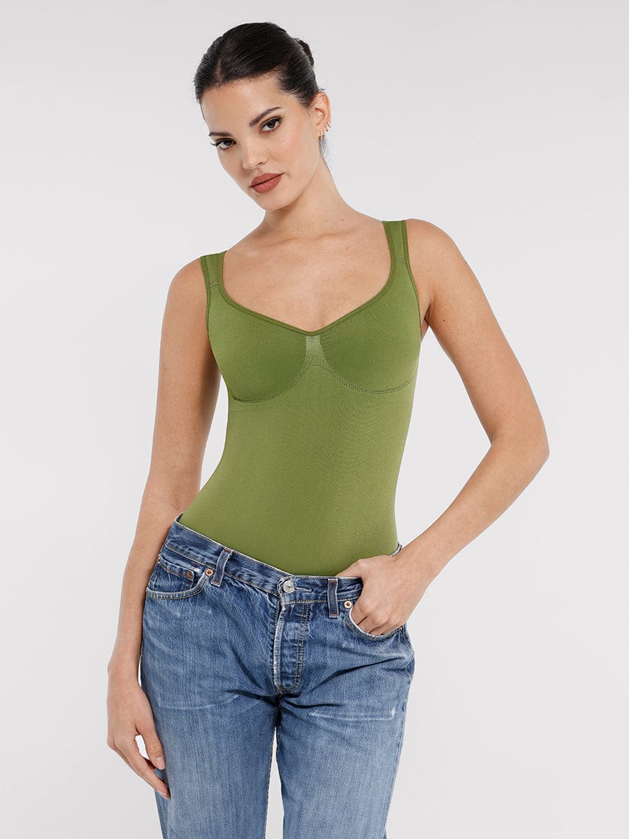 Sculpt & Support Seamless Bodysuit with Waist Control