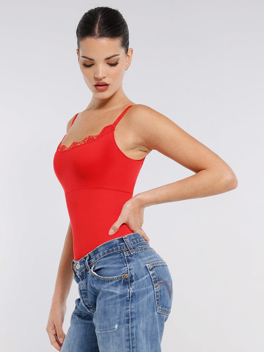 Seamless Lace Shaping Thong Bodysuit for Ultimate Comfort