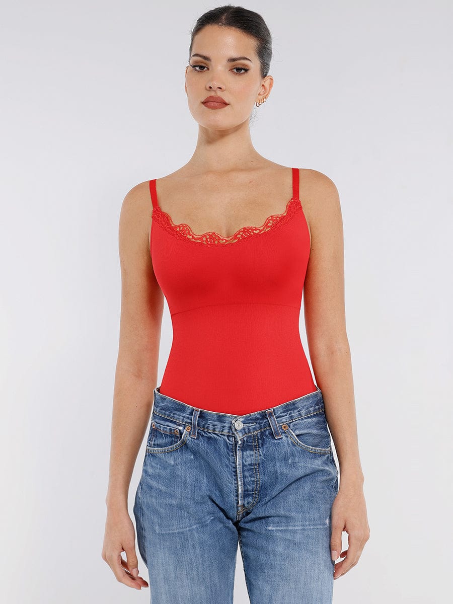 Seamless Lace Shaping Thong Bodysuit for Ultimate Comfort