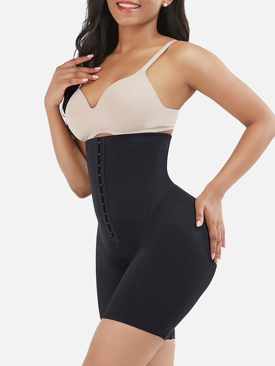 High-Waist Tummy Control Shapewear with Removable Hip Enhancers