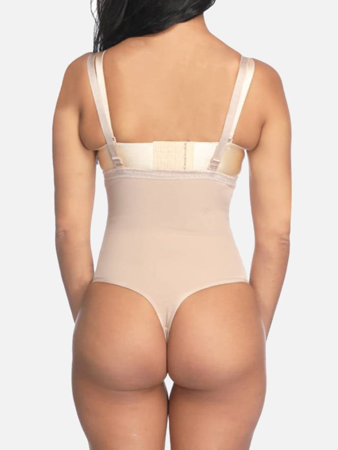 Nude Full Body Shaper with Adjustable Straps for a Flawless Silhouette