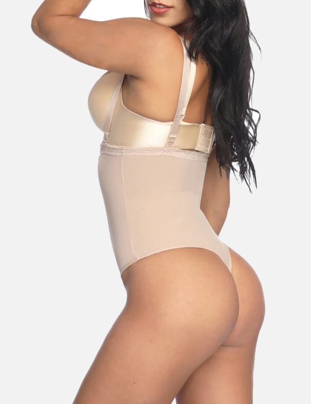 Nude Full Body Shaper with Adjustable Straps for a Flawless Silhouette