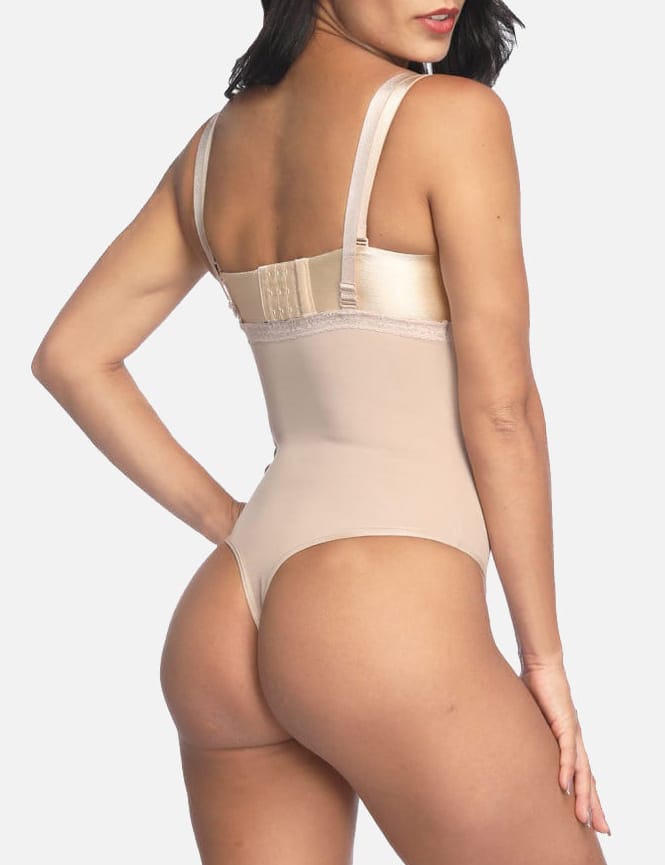 Nude Full Body Shaper with Adjustable Straps for a Flawless Silhouette