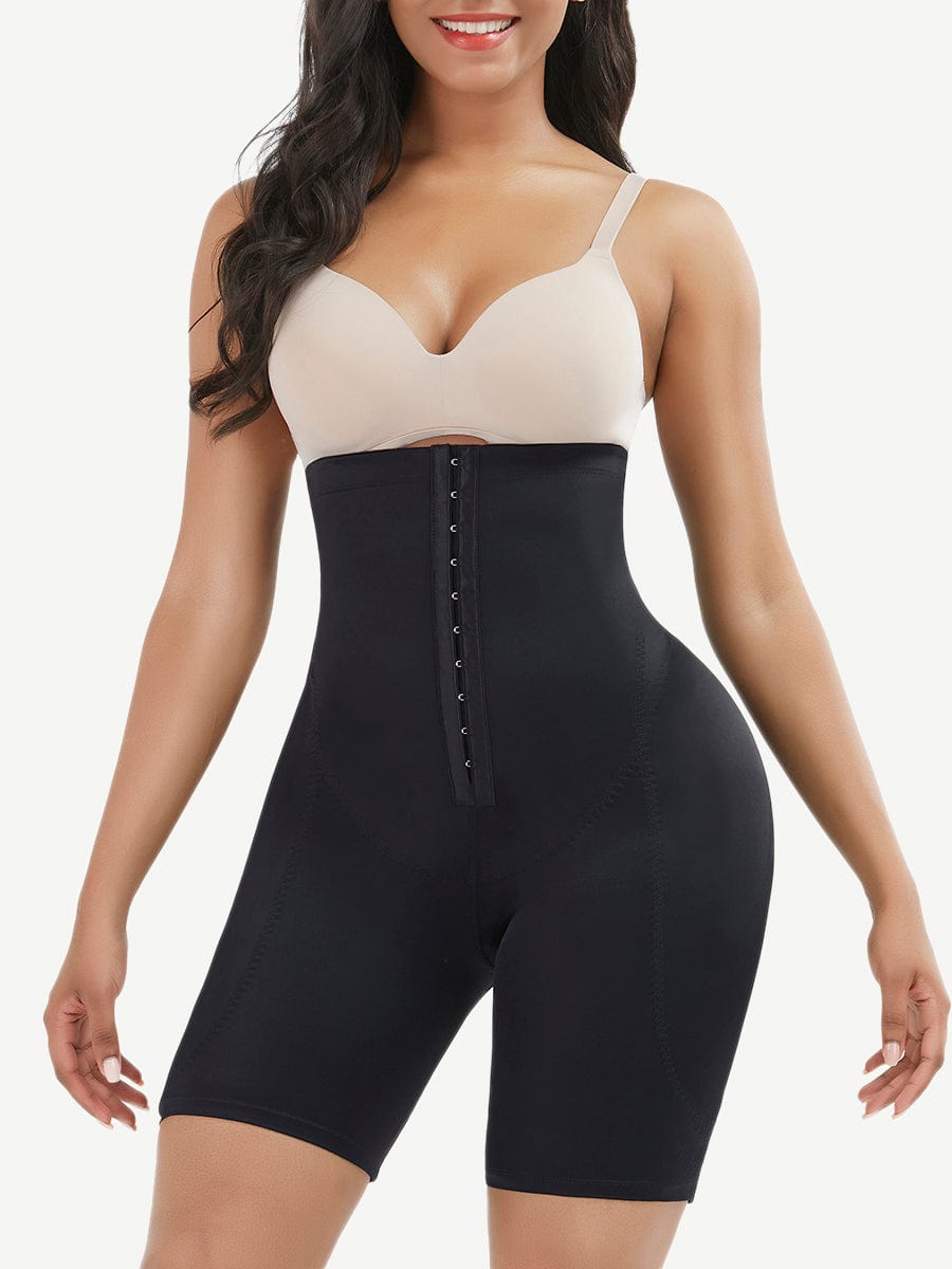 High-Waist Tummy Control Shapewear with Removable Hip Enhancers