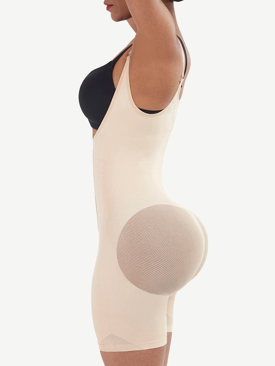 High Waist Full Body Shaper with Mesh Compression