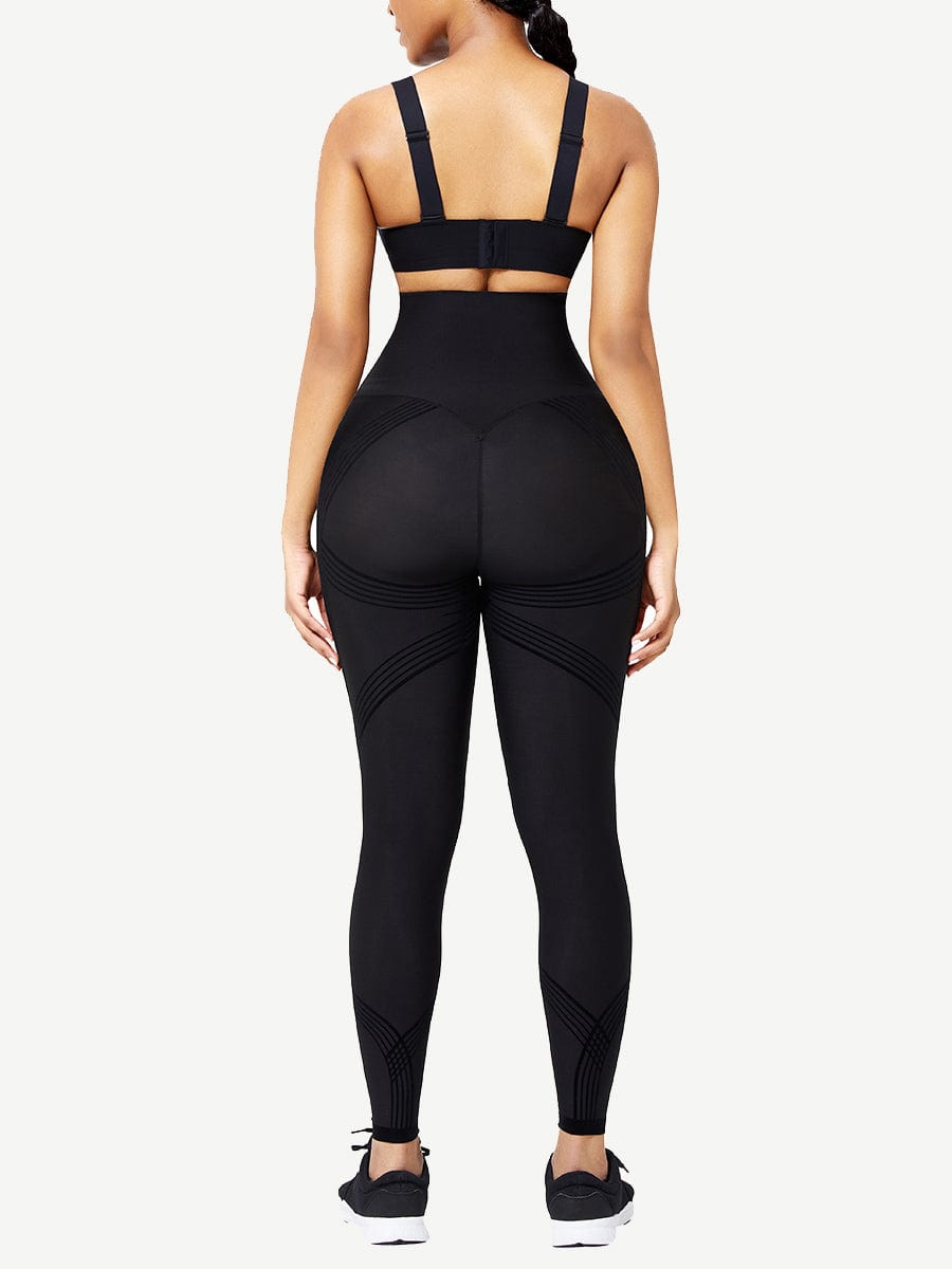 Seamless High Waist 3D Print Leggings - Curve Enhancing & Tummy Control