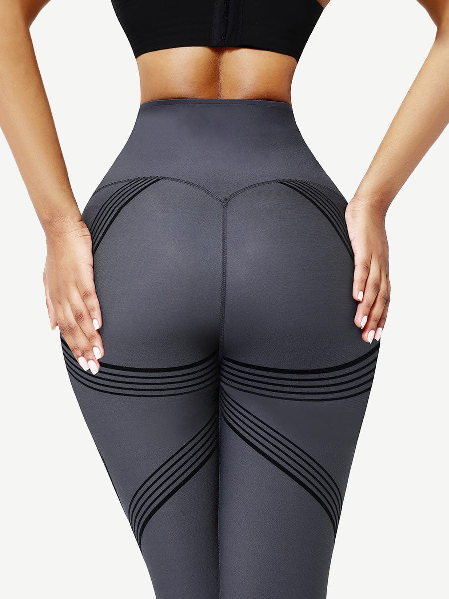 Seamless High Waist 3D Print Leggings - Curve Enhancing & Tummy Control