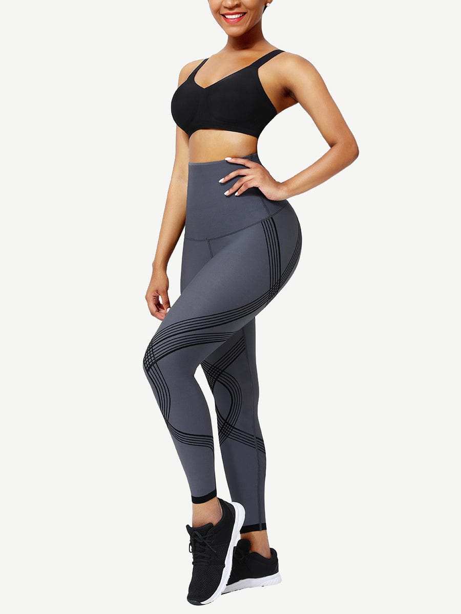 Seamless High Waist 3D Print Leggings - Curve Enhancing & Tummy Control