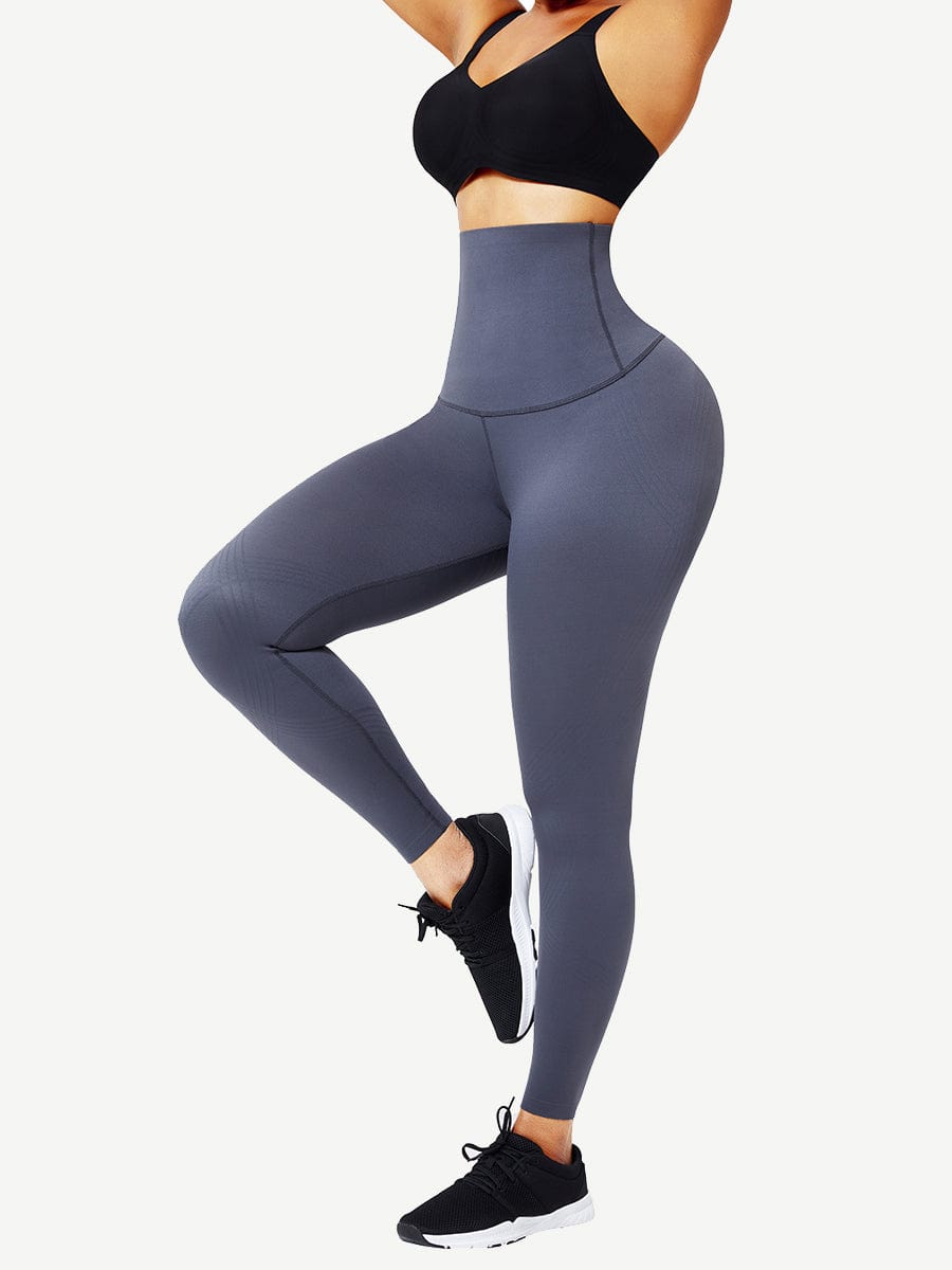 Seamless High Waist 3D Print Leggings - Curve Enhancing & Tummy Control