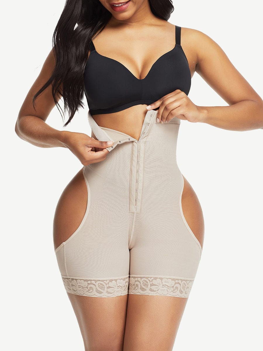 Flawless High-Waist Open Butt Shaping Shorts