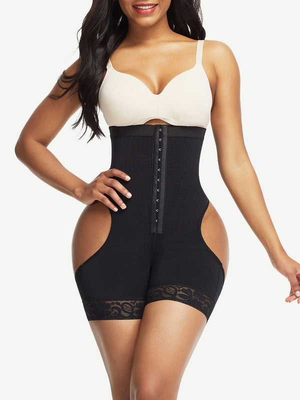 Flawless High-Waist Open Butt Shaping Shorts