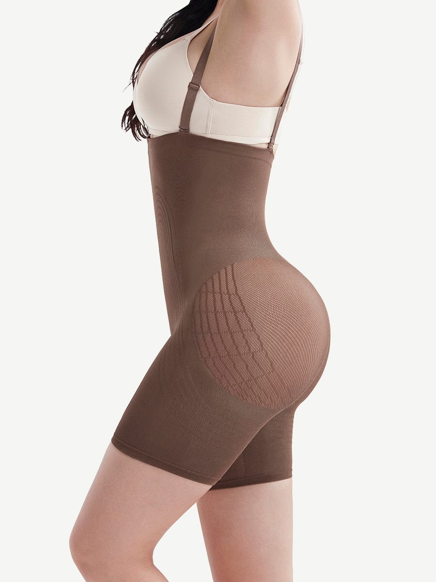 Ultimate Contour Black High-Waisted Shapewear with Secure Bra Clips